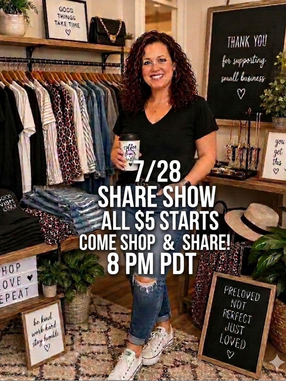Share show, all $5 starts